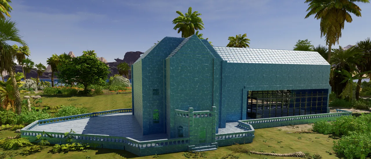 Frozen starter home and barn view 1