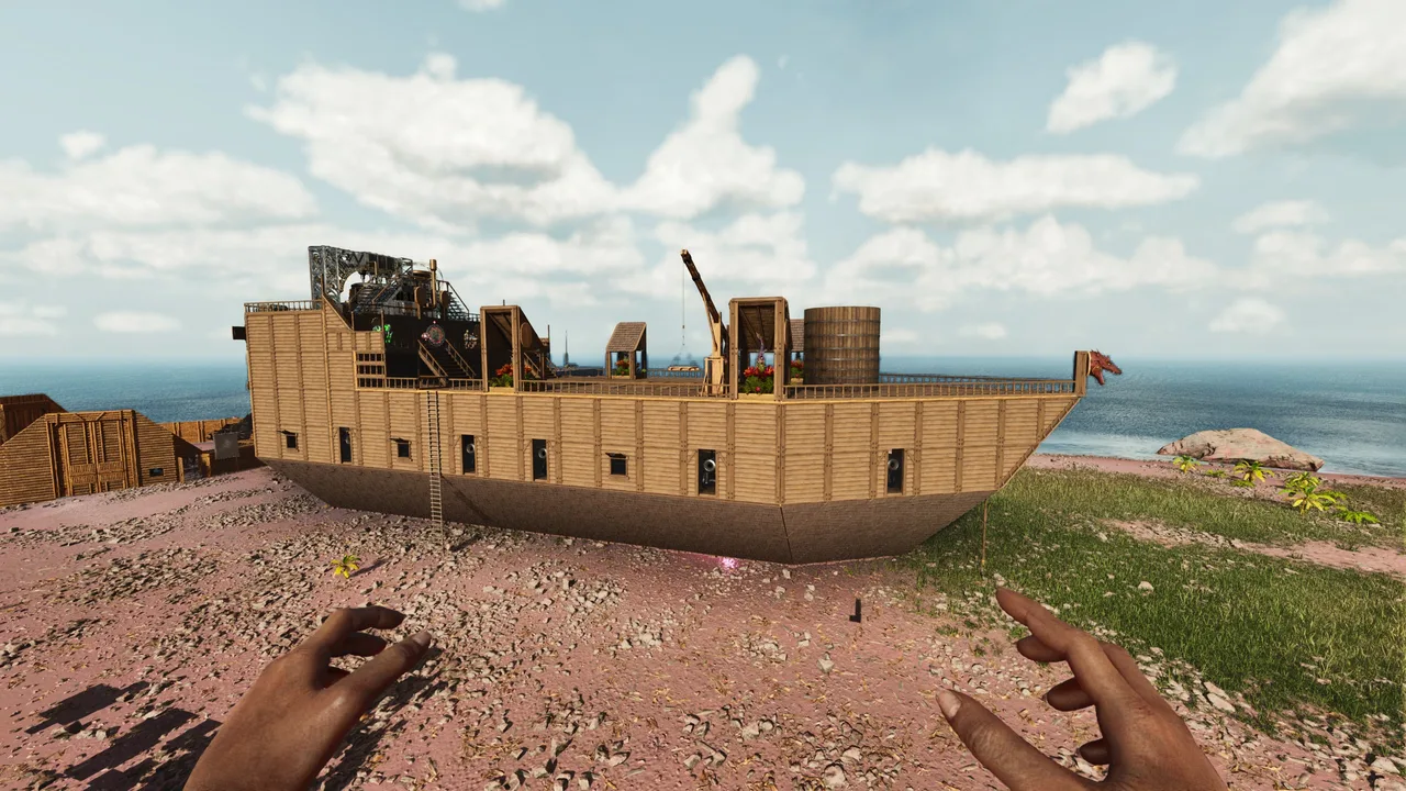 Deuce's Beached Boat Base view 1