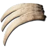 Krallen eines Therizinosaurus