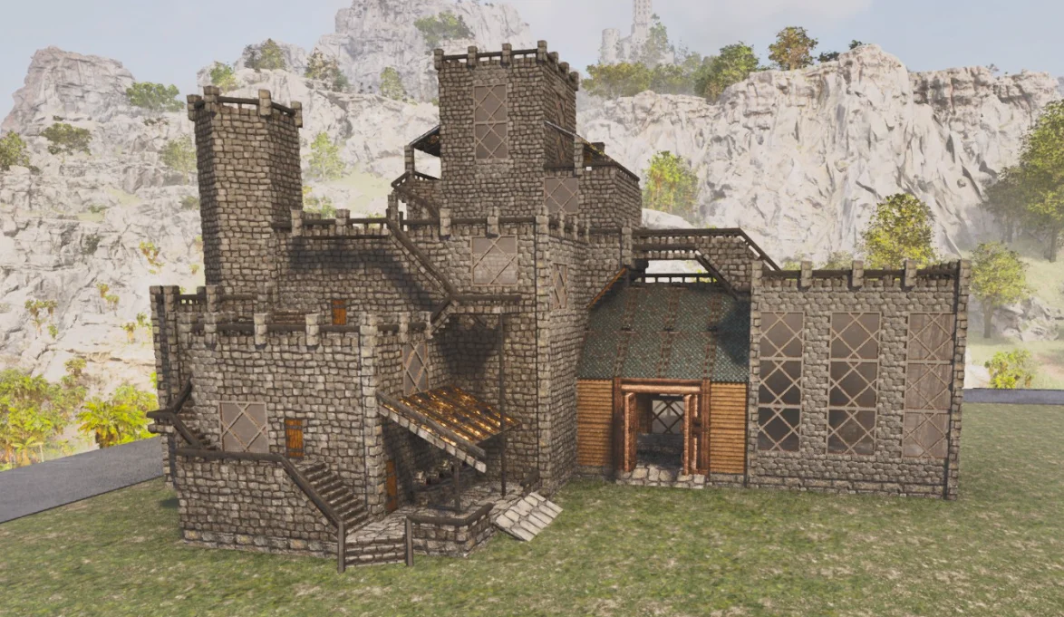 Sims Castle modded view 1