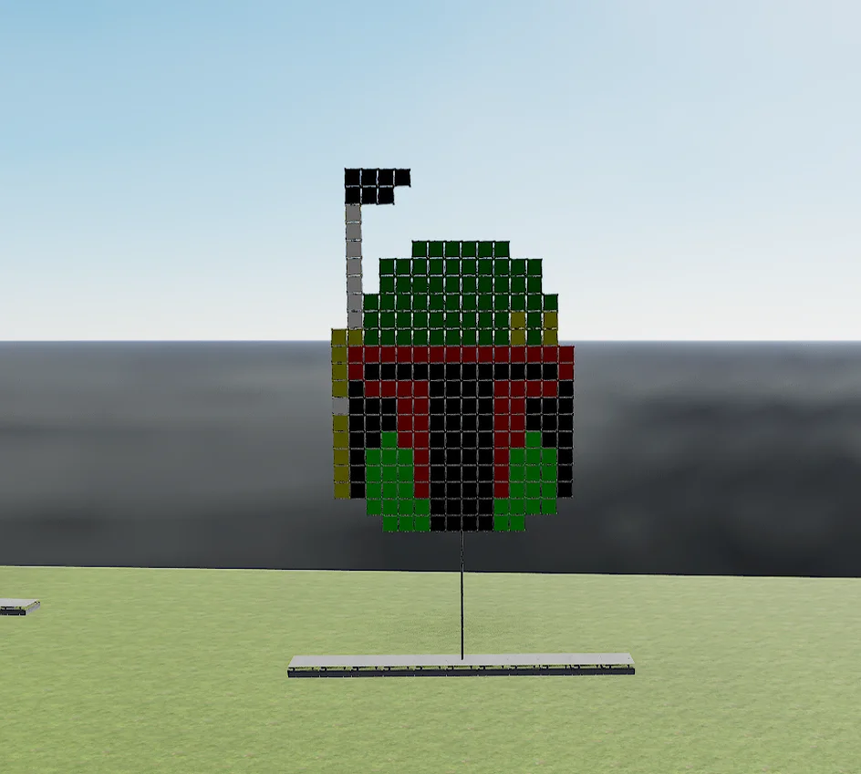Boba Fett Pixel Art view 1
