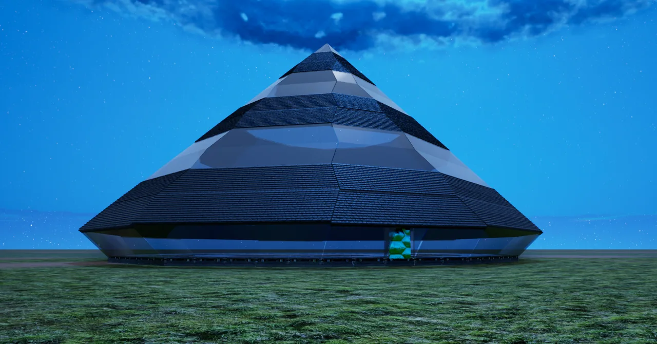 Round Pyramid (Diamond) view 1