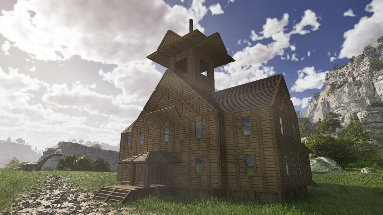 A CLOCK TOWER IN THE NORTHERN LAND view 1