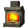 Stone Fireplace