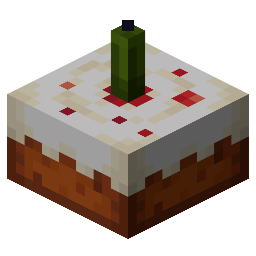 Cake with Green Candle
