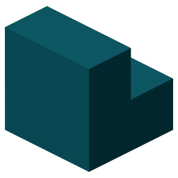 Cyan Concrete Stairs
