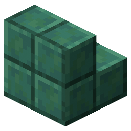 Waxed Oxidized Cut Copper Stairs Crafting Recipe (from Oxidized Cut Copper Stairs and Honeycomb)