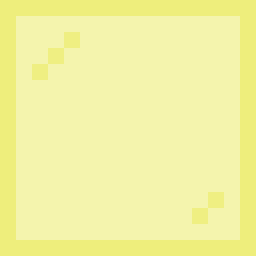 Yellow Stained Glass Pane Crafting Recipe (from Glass Pane and Yellow Dye)
