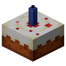 Cake with Blue Candle