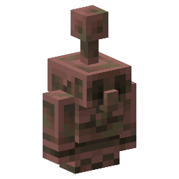 Exposed Copper Golem Statue