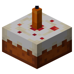 Cake with Orange Candle