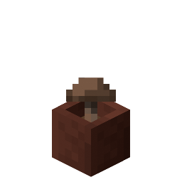 Potted Brown Mushroom