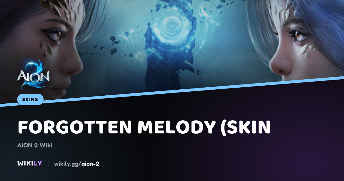 Forgotten Melody Greatsword Skin (Bound) | AION 2 Wiki