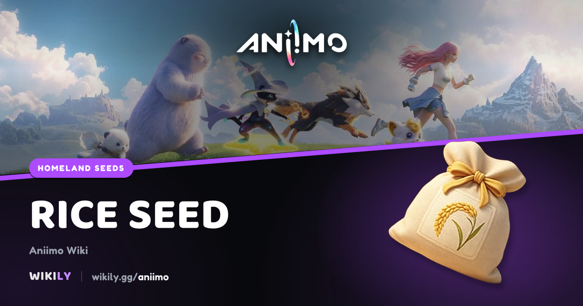 Rice Seed | Aniimo