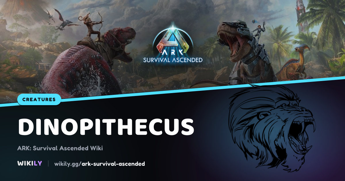 Dinopithecus Kreatur | ARK: Survival Ascended Wiki