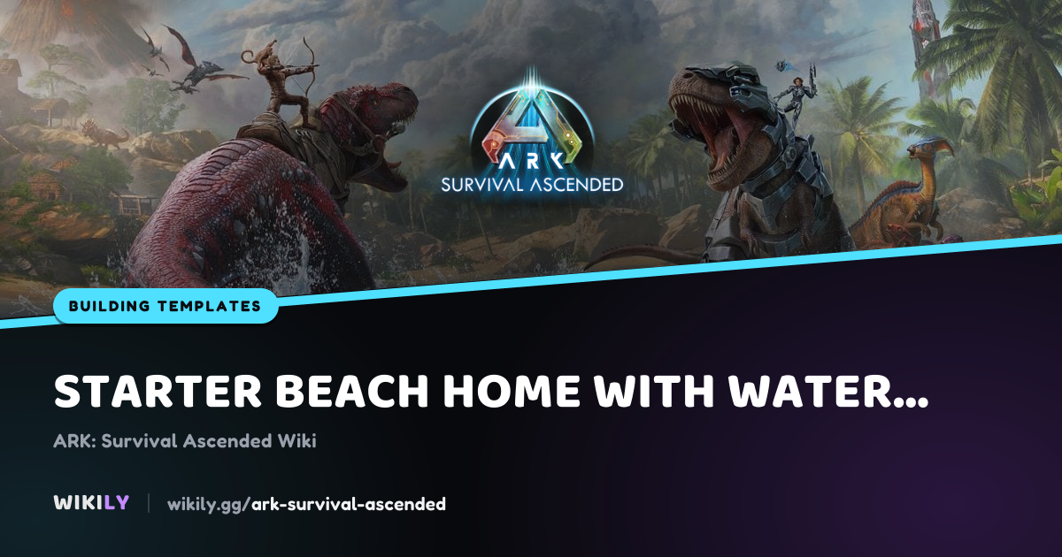 Starter Beach Home With Water Pen - ARK İnşaat Şablonu