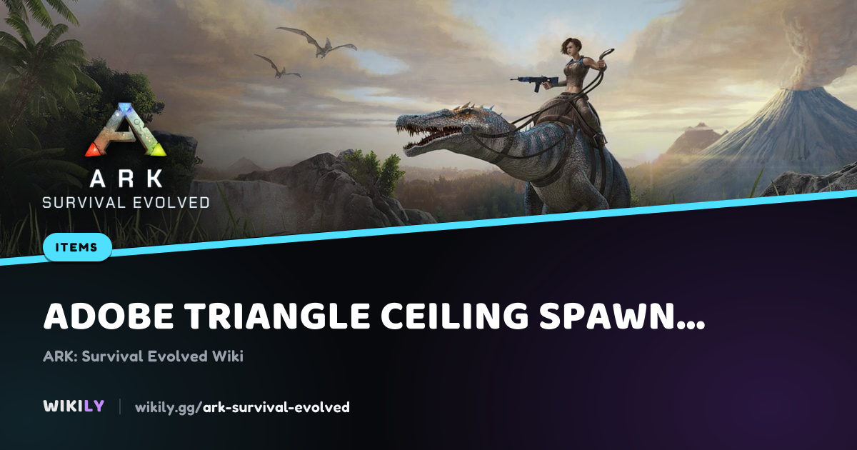 Adobe Triangle Ceiling Spawn Command (GFI Code) | ARK: Survival Evolved ...
