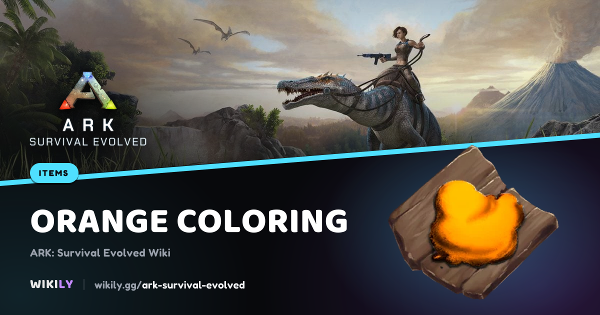 Orange Coloring Item | ARK: Survival Evolved Wiki