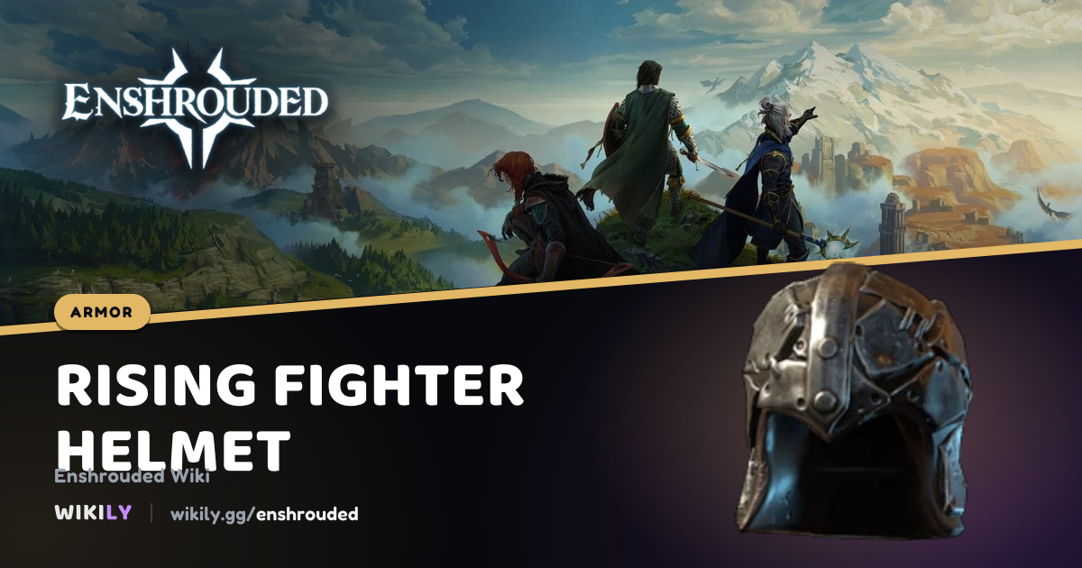 Rising Fighter Helmet Armor Stats | Enshrouded Wiki