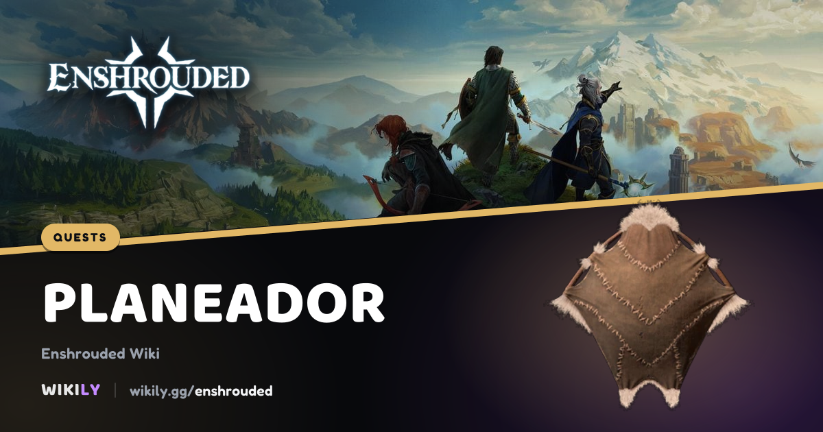 Planeador, misión y premios | Enshrouded Wiki