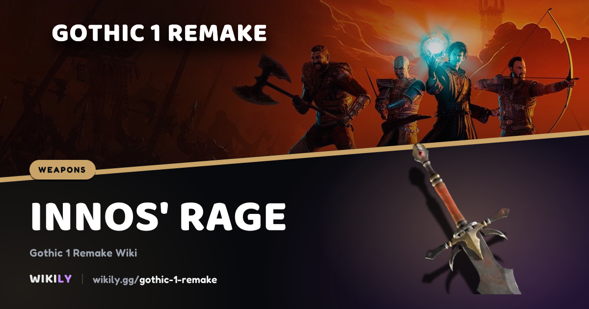 Innos' Rage Weapon | Gothic 1 Remake Wiki