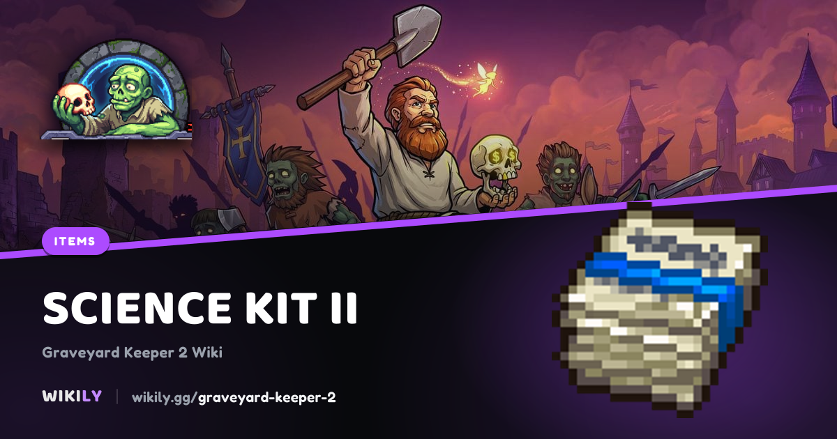 Science Kit II: fuel value, recipe and where to buy it | Graveyard Keeper 2