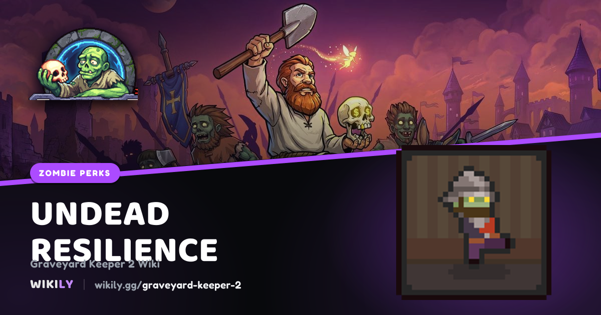 Undead Resilience: zombie Smithing perk effect and cost | Graveyard ...