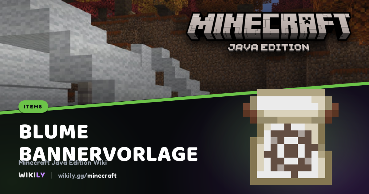 Rezept für Bannervorlage (Blume) | Minecraft Wiki