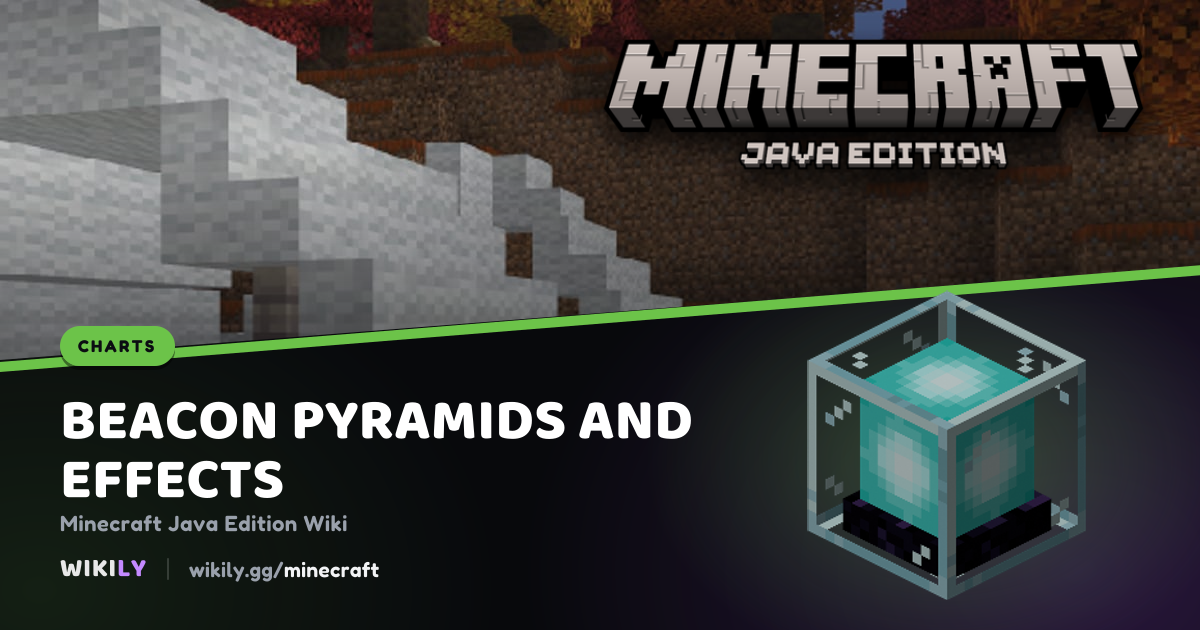 Beacon Pyramids and Effects | Minecraft Wiki
