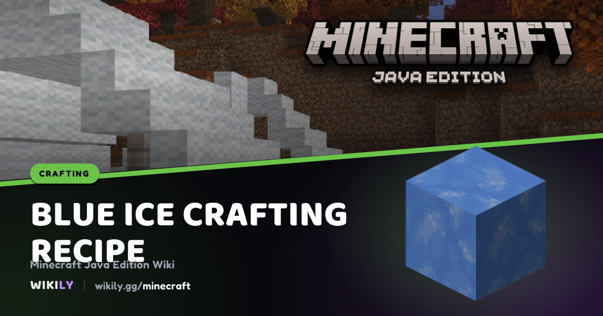 Blue Ice Crafting Recipe | Minecraft Wiki