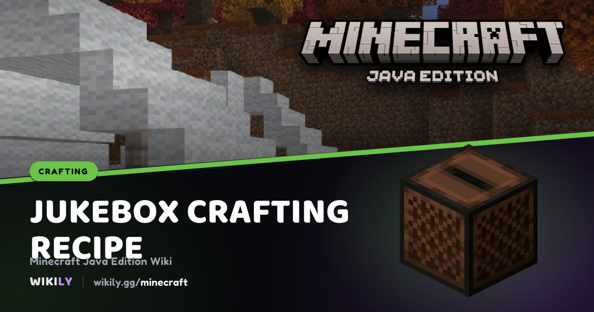 Jukebox Crafting Recipe | Minecraft Wiki