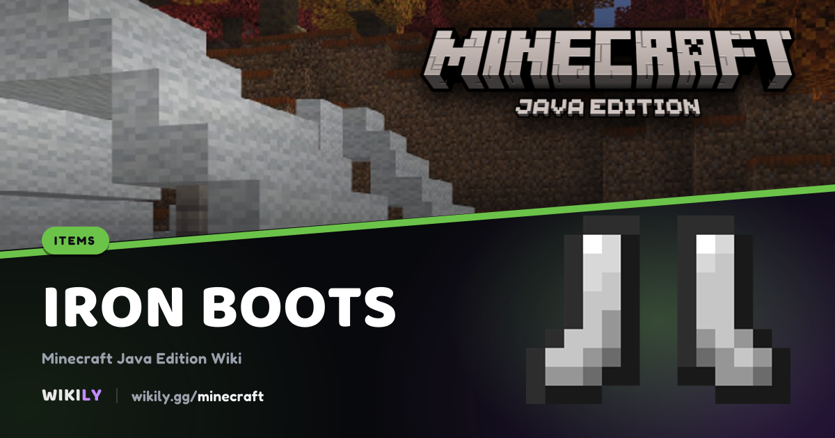 Iron Boots Recipe and Uses | Minecraft Wiki