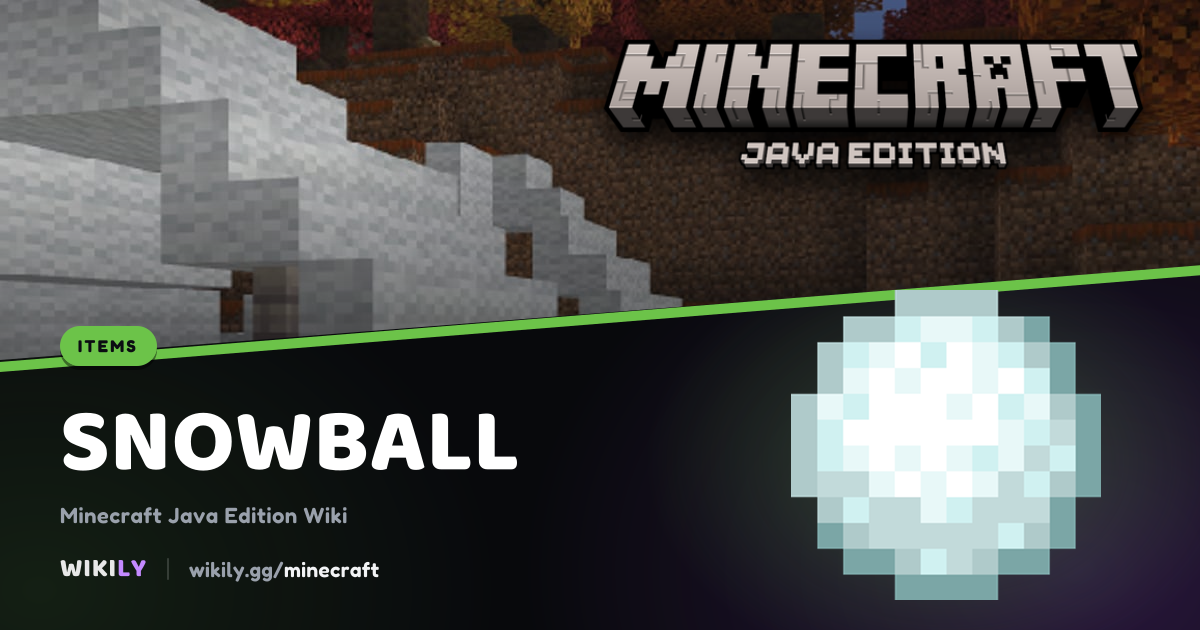 Snowball Uses and Where to Find It | Minecraft Wiki