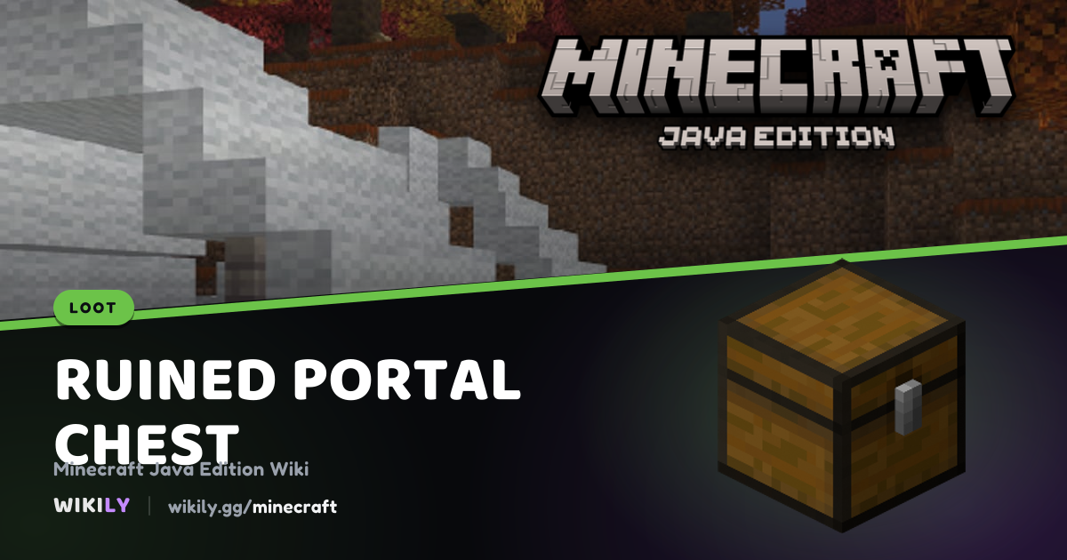 Ruined Portal Chest Loot Table and Chances | Minecraft Wiki