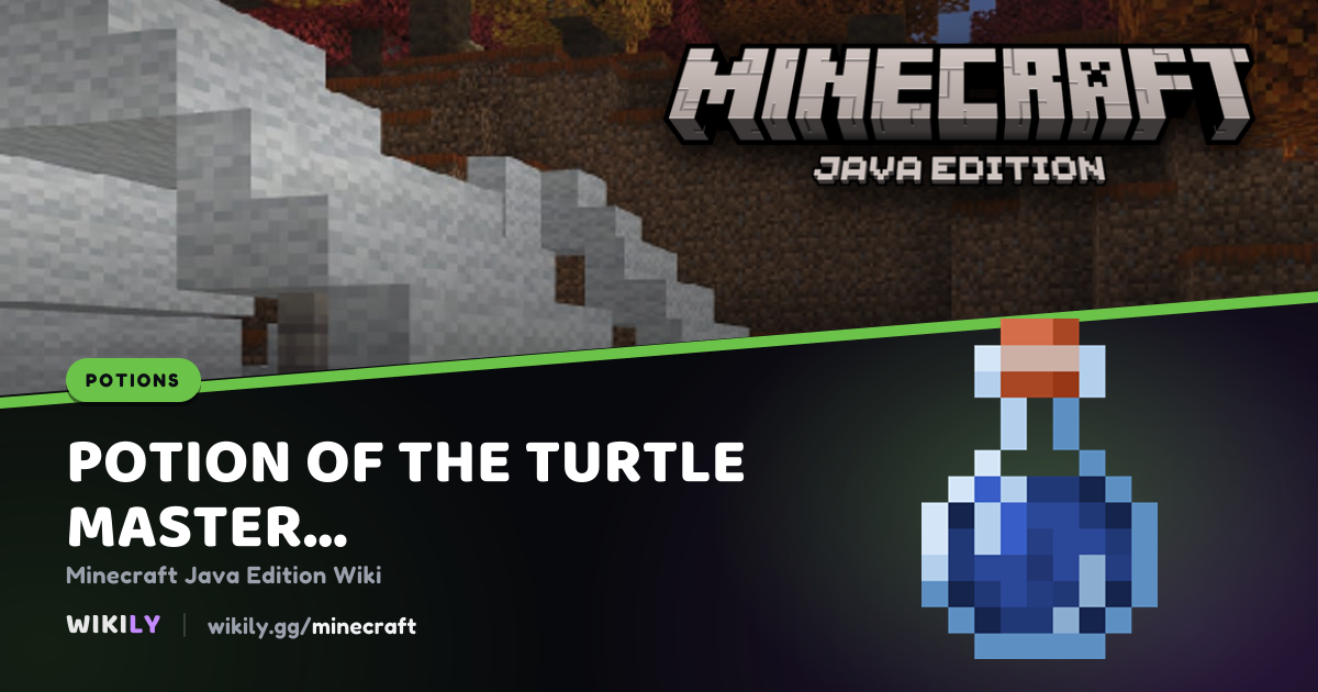 Potion of the Turtle Master (extended) | Minecraft Wiki