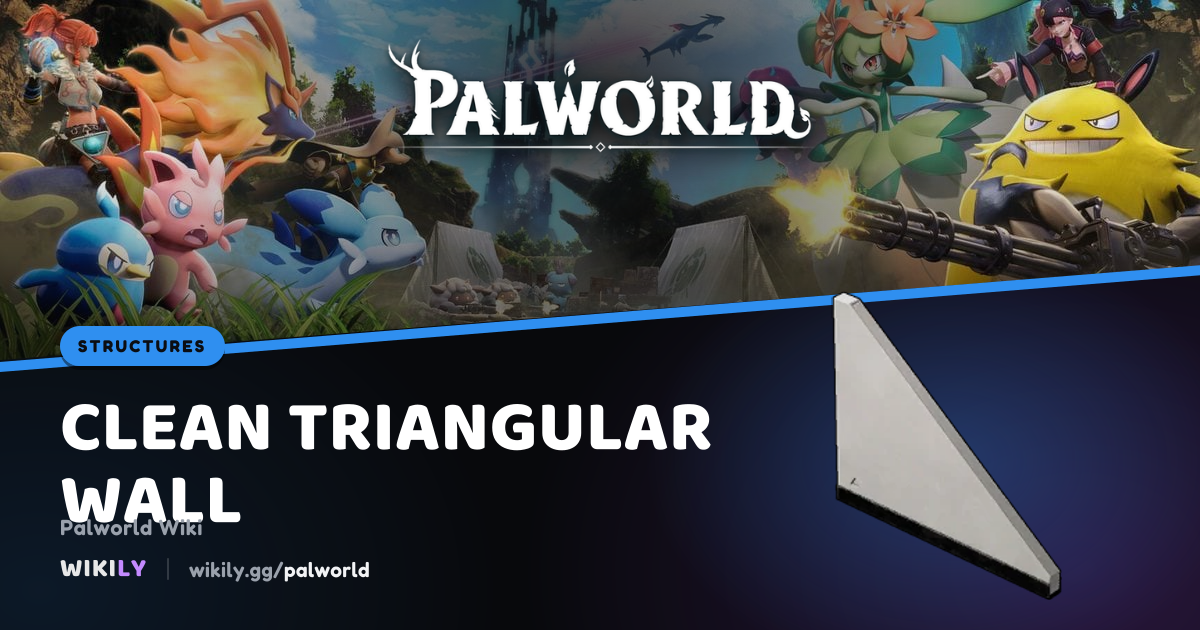 Mur triangulaire futuriste | Palworld Wiki