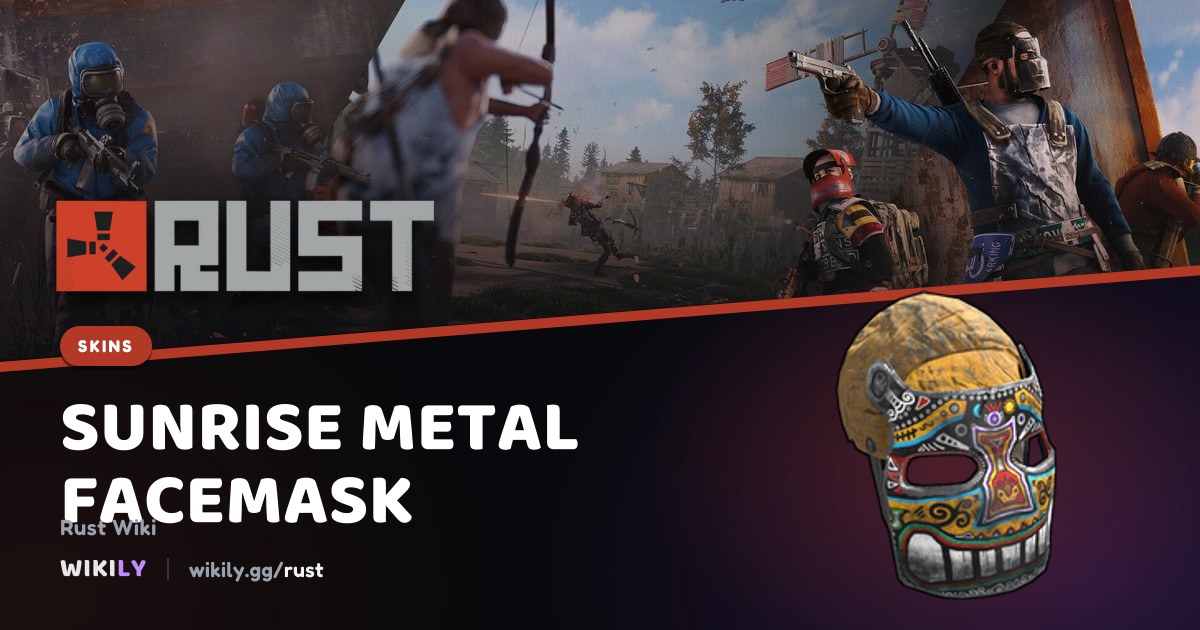 Sunrise Metal Facemask Price and Market History | Rust Wiki
