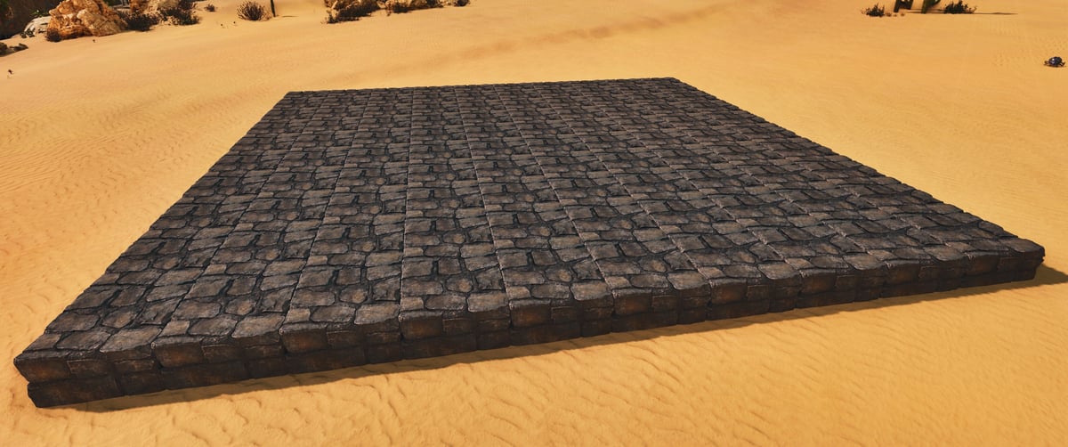10x10 Stone Base Foundation