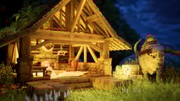 Cozy Log Gazebo