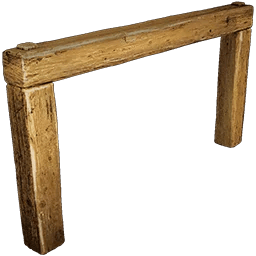 ARK: Survival Ascended Wood Fence Foundation & Support dinosaur