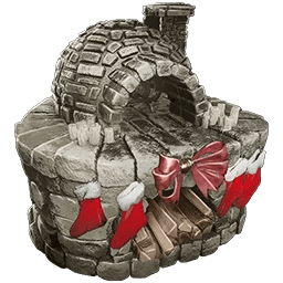 ARK: Survival Ascended Holiday Hearth Forge Skin dinosaur