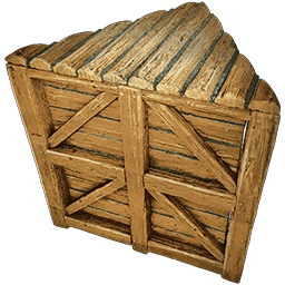 ARK: Survival Ascended Wood Triangle & Quarter Foundation dinosaur