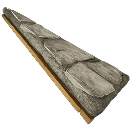 ARK: Survival Ascended Techo y esquina del triángulo de piedra dinosaur