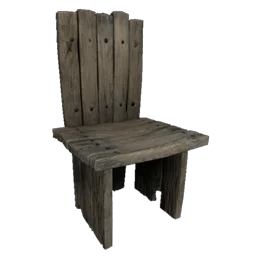 ARK: Survival Ascended Silla de madera dinosaur