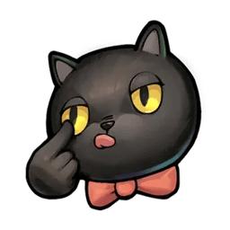 Gato negro - Mueca