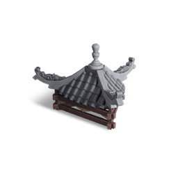 1/2 Altura Techo Pirámide Triangular Estilo Patio