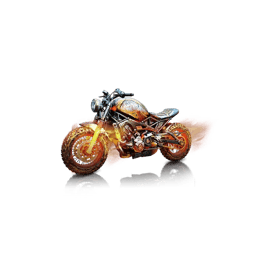 Once Human Flame Motorcycle 3-Minute Trial Card Icon