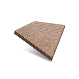 1/2の石製屋根06