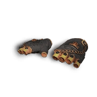 Bauplanfragment: Vergoldete Handschuhe