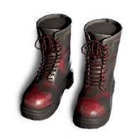 Blaupausen-Fragment: Blutbefleckte Spurenstiefel